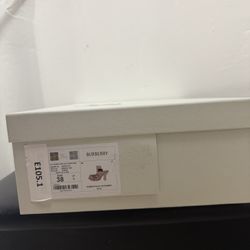 Burberry Women Rubber Highland Rubber Mule On Rubber Sole