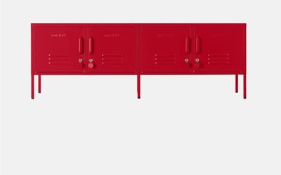 Horizontal Locker In Red