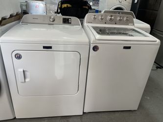 Maytag Top Loader Washer Dryer Set Like New! Large Capacity