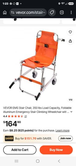 VEVOR EMS Foldable Stair Climbing Wheelchair