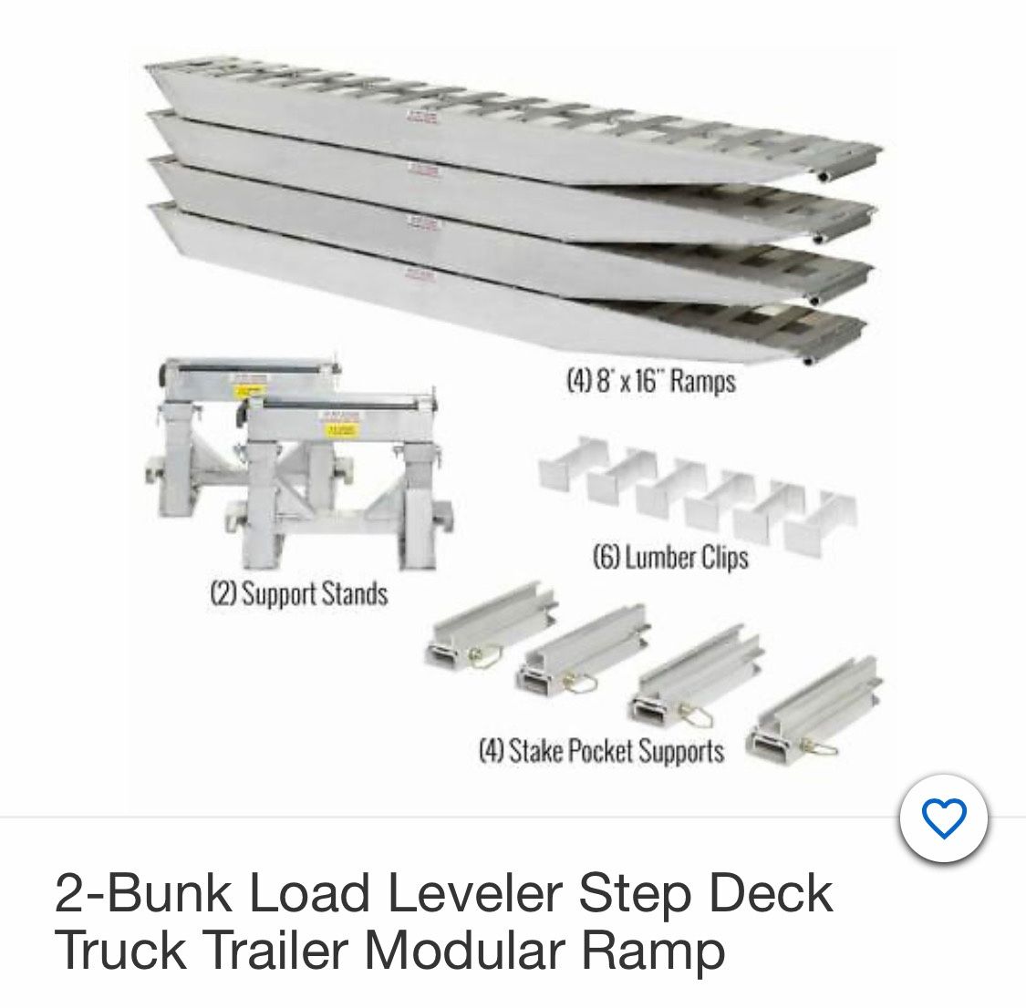 Step deck trailer ramp