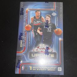 TOPPS CHROME NBA UPDATED SERIES HOBBY BOX 