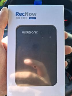 Waytronic RecNow WT-R21 AI Voice Recorder