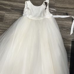 Girls White Dress 