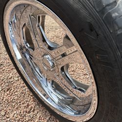 22 inch DVinci Chevy Silverado wheels gmc 6 lug  Yukon sierra Tahoe rims