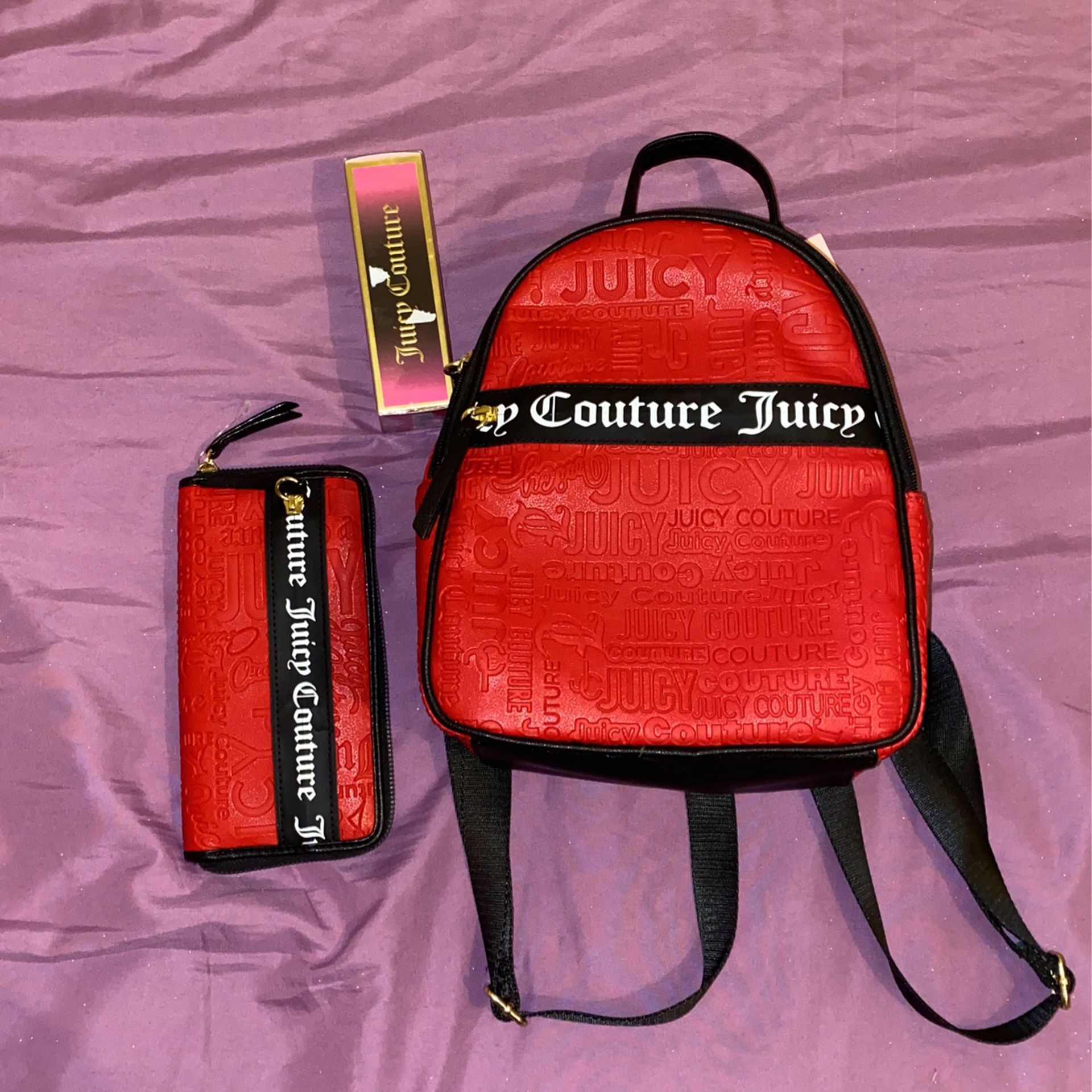 Juicy Couture Set Backpack  Wallet And Small Perfume 