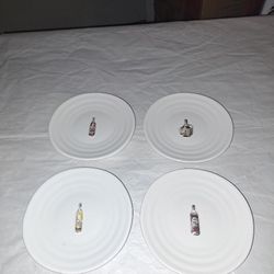 Vintage decorative dessert plates, William Sonoma, set of 4.