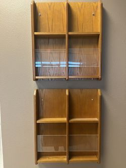 Wooden Wall Brochure Holder
