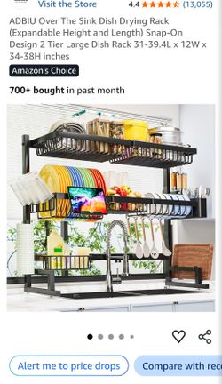 ADBIU Over The Sink Dish Drying Rack 2-Tier
