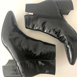 Mark Fisher LTD Black Croc-Embossed Boots