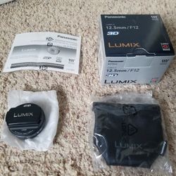 Panasonic Lumix 12.5mm 3D G lens micro four thirds 4/3