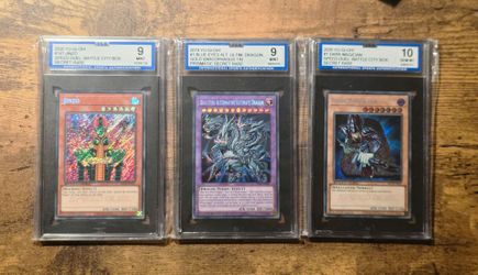 Yu-Gi-Oh! Graded Cards Lot - Jinzo, Blue-Eyes Alternative Ultimate Dragon, Dark Magician