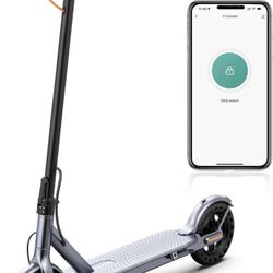 Electric Scooter, Up to 19 Miles Range, 19 Mph Folding Commute Electric Scooter for Adults with 8.5" Solid Tires, Dual Braking System and App Control 