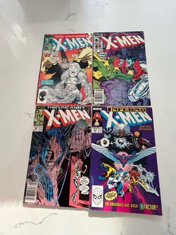 The Uncanny X-Men Comic Books #190,191,220, 242 Mid Grade Marvel Comics