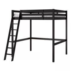 STORÅ Black Loft bed frame