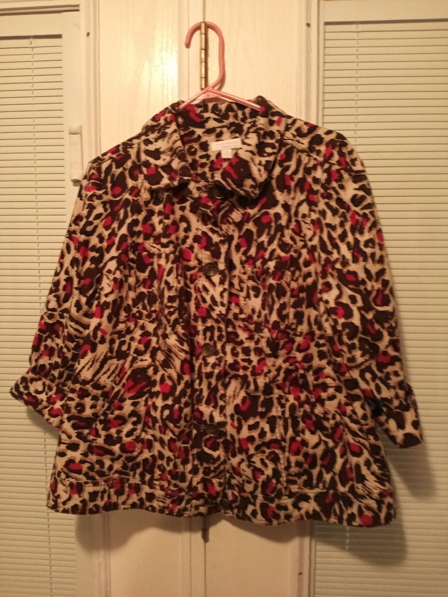 Leopard ladies suit coat