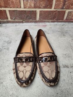 Coach Signature Canvas Loafers