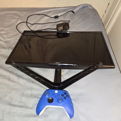 Xbox Controller And Onn Monitor 