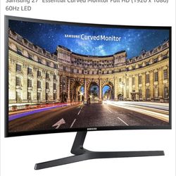 Samsung 27" Essential Curved Monitor Full HD (1920 x 1080) 60Hz LED