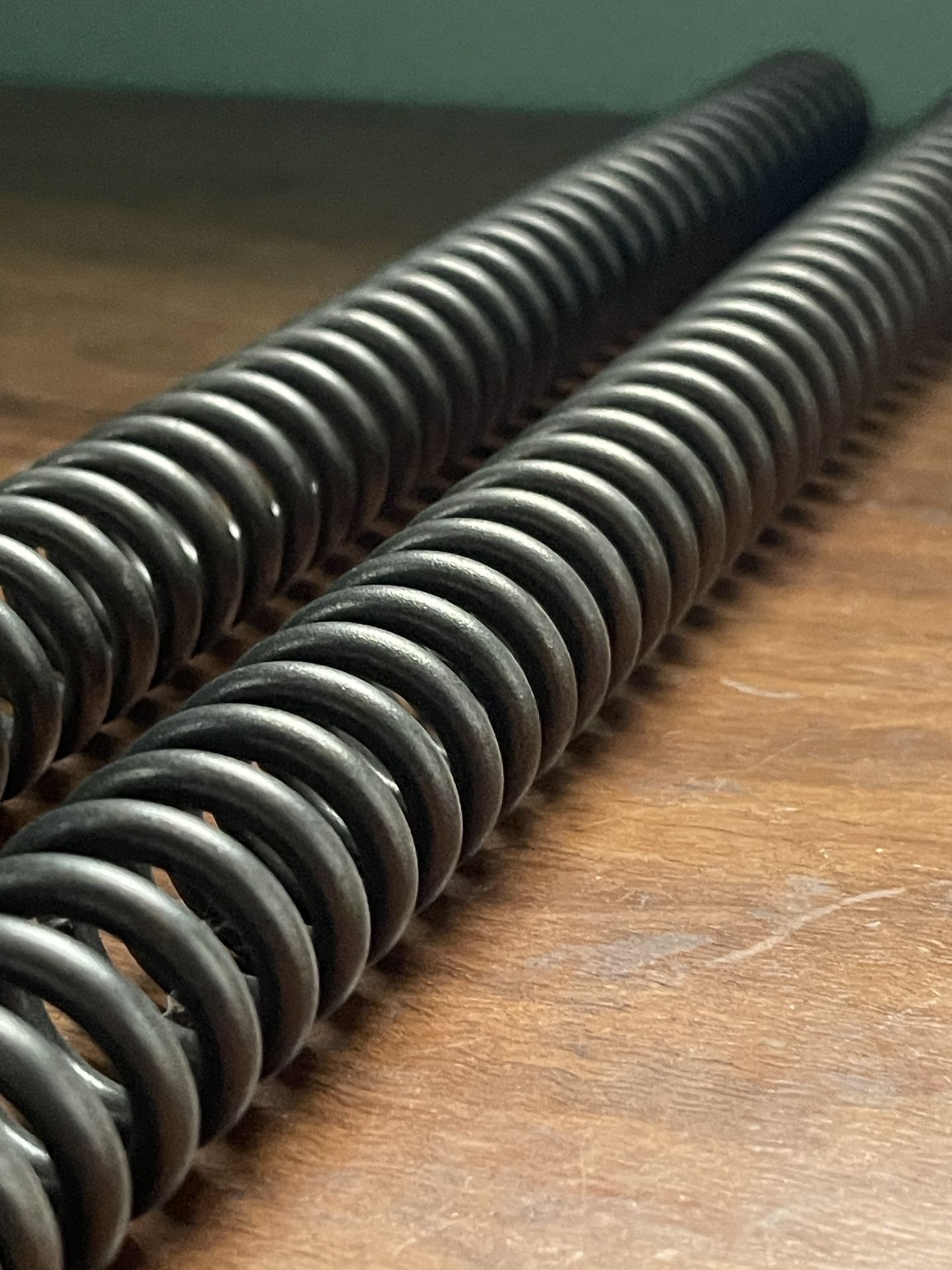 Heavy duty Motorcycle fork springs from Sonic Springs Cafe, Custom, Honda, Kawasaki EX500, Yamaha, Suzuki GS550