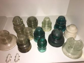 Vintage glass insulators