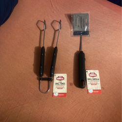 BBQ GRILL SPATULA OR TONGS ONLY $5 Each Or Pair For $8