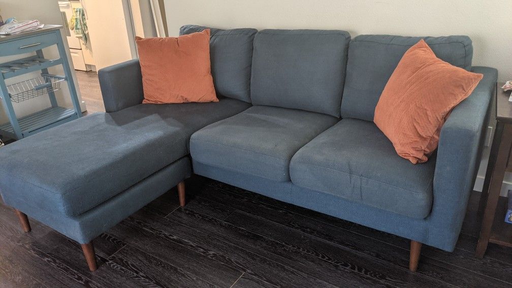 Denim Blue Couch