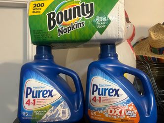 Purex Laundry Detergent Bundle with Bounty Napkins