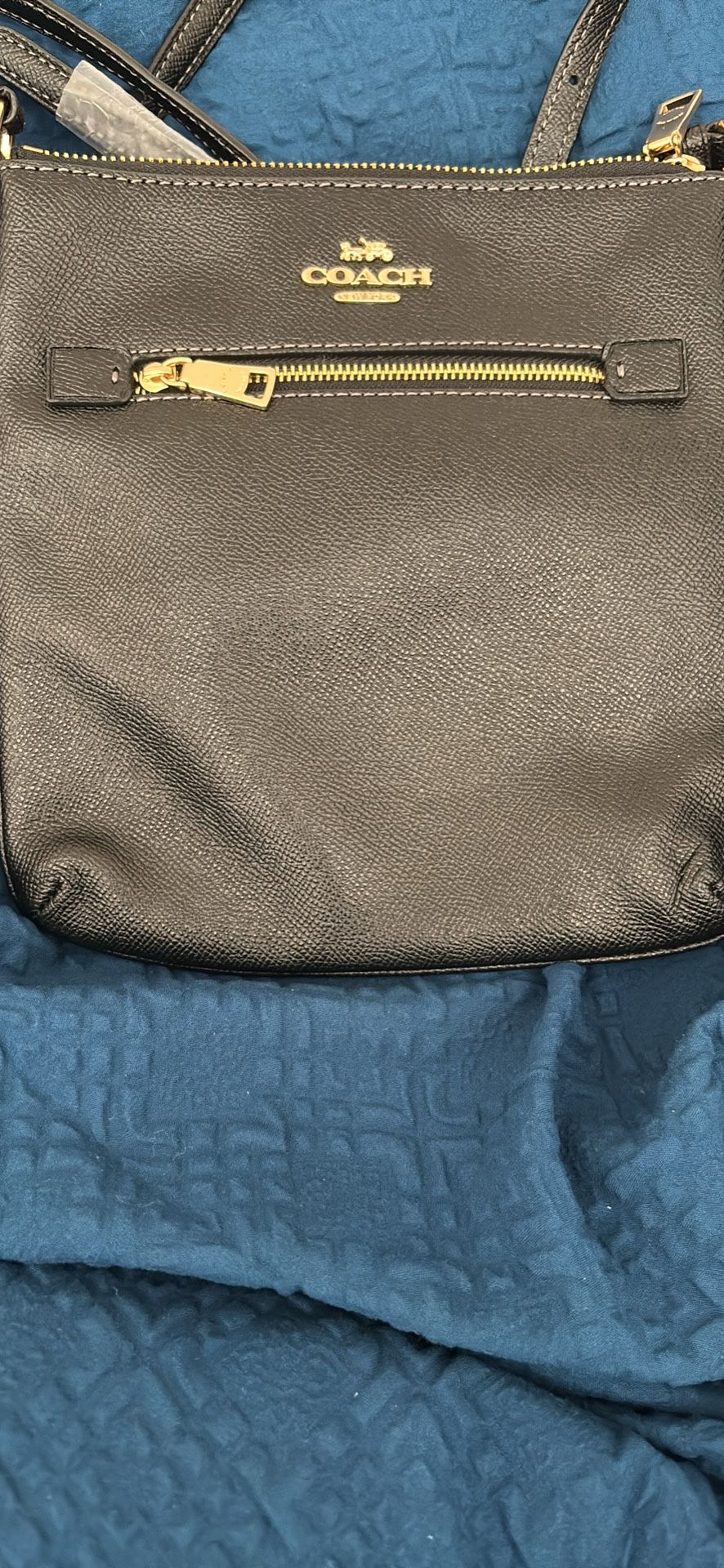 Brand New Coach Rowan File Bag Crossbody Purse Black Leather