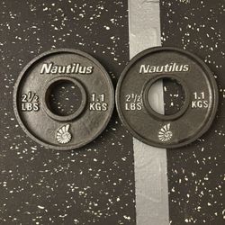 Two 2.5lb Olympic Plates 