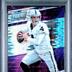 2016 PANINI NATIONAL CONVENTION VIP RAIDERS DEREK CARR PURPLE PULSAR #/50 PSA 9