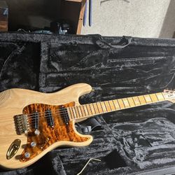 Derulo Strat Electric Guitar Ash Body High End 