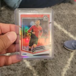 Cristano Ronaldo Optic Donruss Silver Prizm Holo Soccer ⚽️ Card