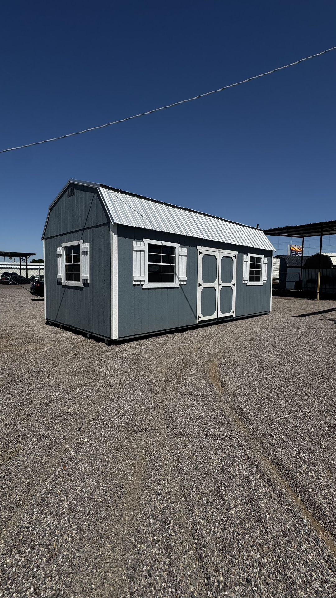SAVE BIG! 12x20 side lofted barn / shed / storage / pool house / casita