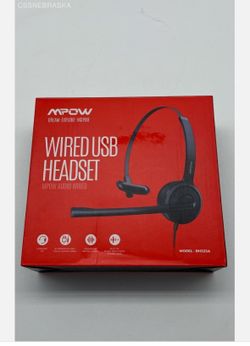 Wired USB headset Brand New.