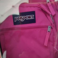 Pink Jansport Backpack 