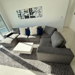 Sectional Sofa Gray