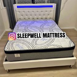 New Queen bed Frame With Matress 