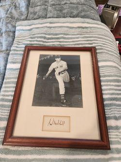 VINTAGE Bucky Harris Signed Photo Vintage Autograph New York Yankees 12.5 x 15.5