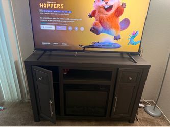TV Stand with Working Fireplace heater