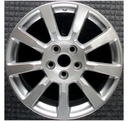 genuine GM OEM 18x8.5-inch, 9-spoke hyper-silver alloy wheel designed for the 2005-2009 Cadillac CTS