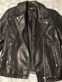 FAUX LEATHER JACKET