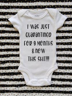 Funny quarantine onesie