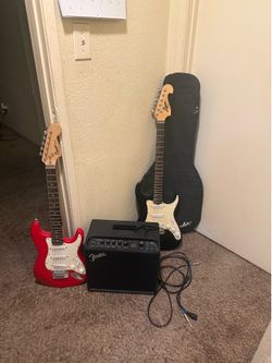 Electric guitars and amp