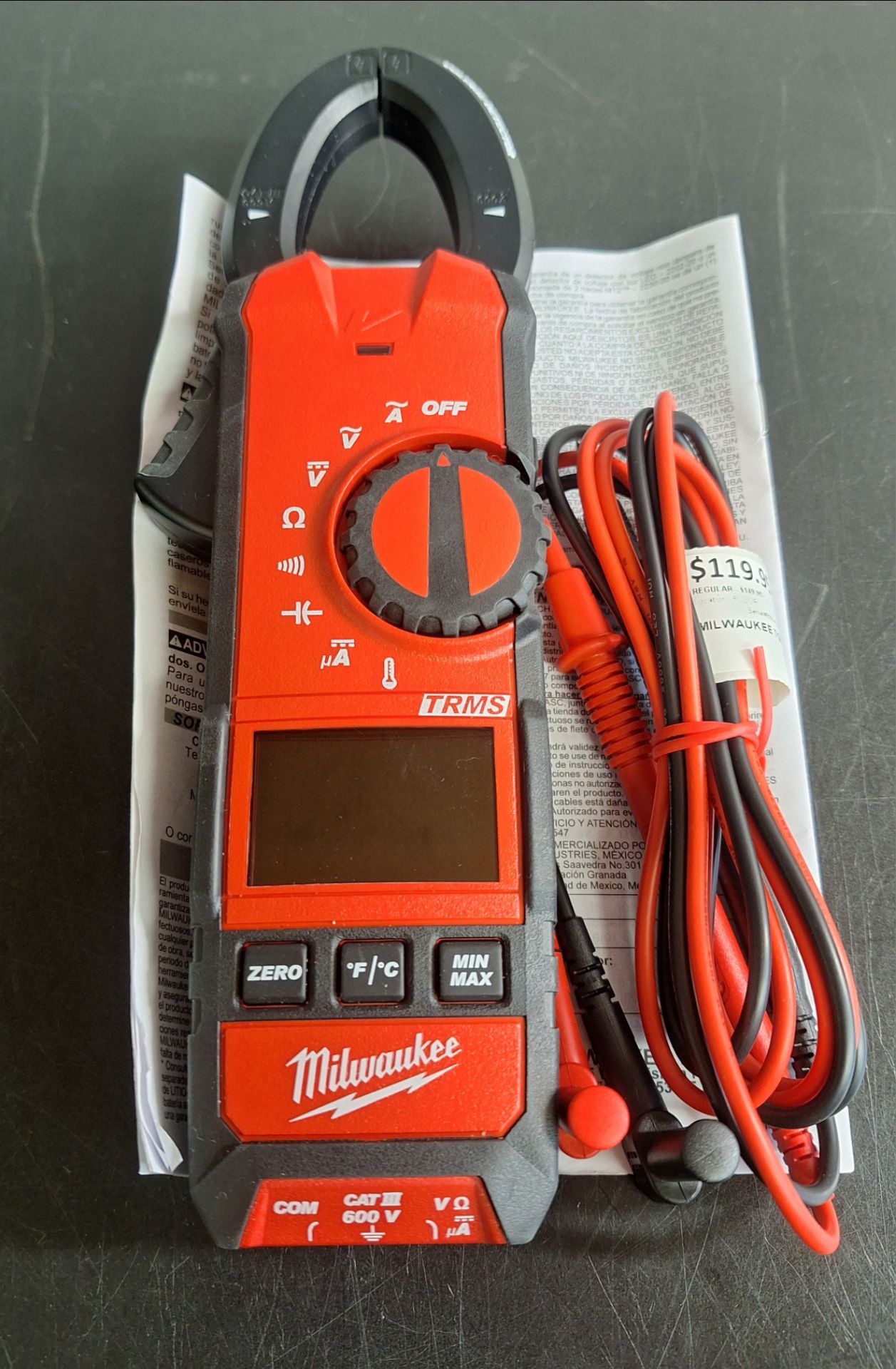 MILWAUKEE TOOLS 2236-20 CLAMP METER