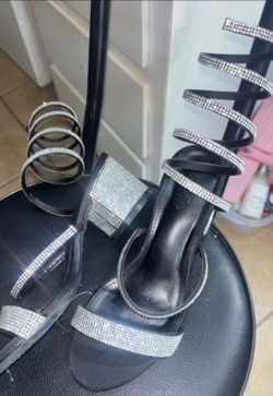 black and silver heels!