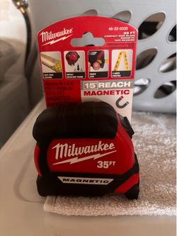 Milwaukee Electric - Cinta métrica de hoja ancha de 35 pies
