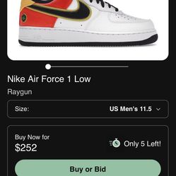 NIKE AIR FORCE 1 RAY GUNS 