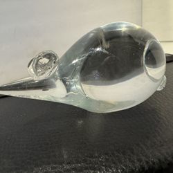 Clear, Art, Glass Mouse Paper Weight