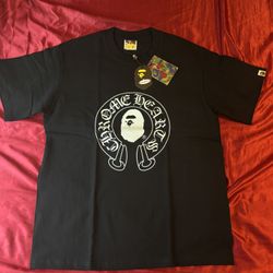 Black BAPE x Chrome Hearts Shirt 